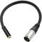 PNGKNYOCN Cable adaptador XLR a 1/8 corto, 3,5 mm (1/8 pulgadas) TRS hembra estéreo a XLR macho (0,3 M/1FT)