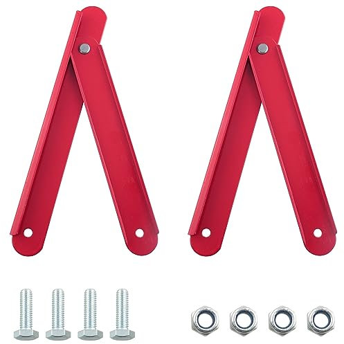 WHYHKJ Kit de remplacement de charnière d'escabeau rouge à chevrons 2 pièces
