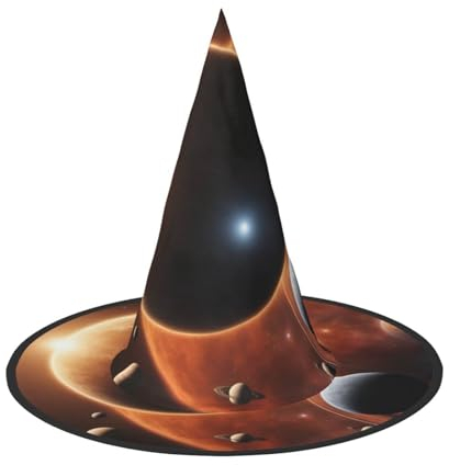 ENVEED Planet Weltraum Sonnensystem Kostüm Halloween Hut - Geisterhafter Halloween Kostüm Hut, Einzigartiger Hexenhut für gruselige Feste