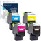 LCL CS421 Remanufactured Tonerkartusche kompatibel für Lexmark 78C20K0 78C20C0 78C20M0 78C20Y0 für Lexmark CS421 CS421dn CS521 CS521dn CS622 CS622de CX421 CX421adn CX522 CX522ade CX622 (4Pack KCMY)