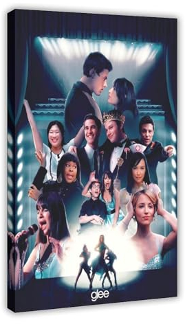 THEGIS Glee Youth Comedy TV-Serie 1 Leinwand-Poster, Wandkunst, Dekor, Bild, Gemälde für Wohnzimmer, Schlafzimmer, Dekoration, Rahmen-Stil, 50 x 75 cm