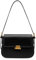 Woameyr Damen-Schultertaschen, schwarzes Leder, kleine Handtasche, Umhängetasche, Retro, Unterarmtasche, modische Clutch-Geldbörsen, Schwarz-217, Small