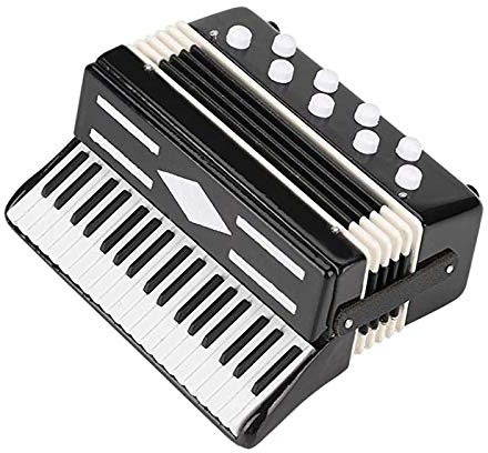 SVRITE Miniatur Akkordeon Mini Musik Instrument Akkordeon Exquisite Musik Instrumente Weihnachts Dekoration Musik Geschenke