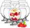 KONZEPT Set di 12 bicchieri da dessert in vetro, da 280 ml, ideali per sorbetto, dessert, tiramisù, budino, gelato, panna cotta