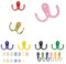 WJUAN 13 Pièces Patères, Alliage Zinc Decorative Coat Hooks, 2 Spécifications, Crochet Porte Manteau, avec Vis, Procédé Galvanoplastie, pour Chambres, Armoires, Salons