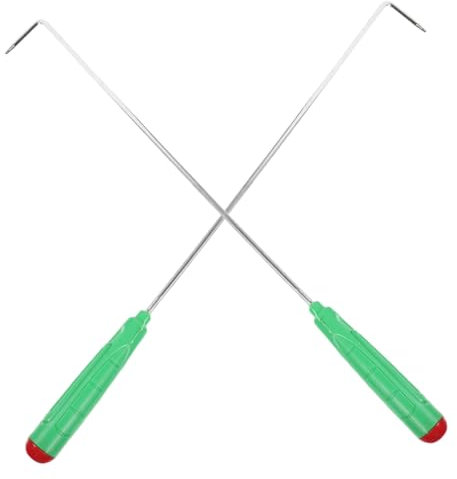 Yardenfun 2stücke Extra Lange Kamin Feuerschürhaken Holzofen Feuerstelle Pokerstab Für Camping Outdoor Barbecue Vielseitig Und Robust