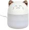 HOME DECO FACTORY, VE6082, Led'Kawaii Cat Essential Oil Diffuser, Adorable Design, Multi-Colored LED Lighting, ideal for The Home, Relaxing ambiance, compact Size, Assorted Design