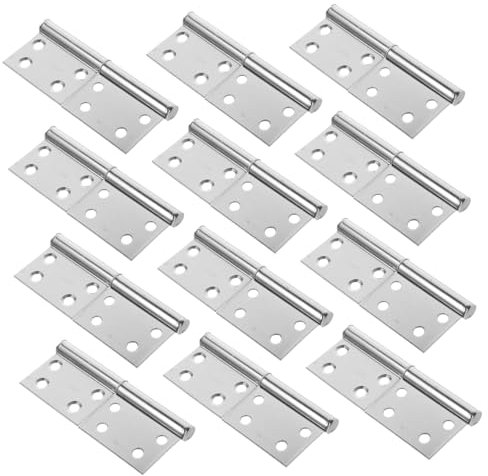 UKCOCO 6 Paires Charnières De Porte Acier Inoxydable Charnières Amovibles Pour Portes Intérieures Petites Facile à Installer