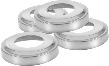 ANDRESLAD Poolabdeckungsschutz - 4 Stück Edelstahl- Für Poolleiter-handläufe 1 9 Zoll Rohrdurchmesser