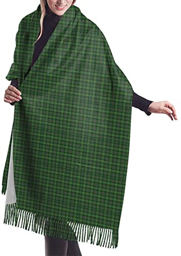 FJQWKLF Ross Hunting Ancient Clan Scottish Tartan Damen-Schal, langer Schal, Graham Clan Tartan, Kaschmir-Haptik, Schal, Wickeltuch, warmer Winterschal, 196,5 x 68,6 cm
