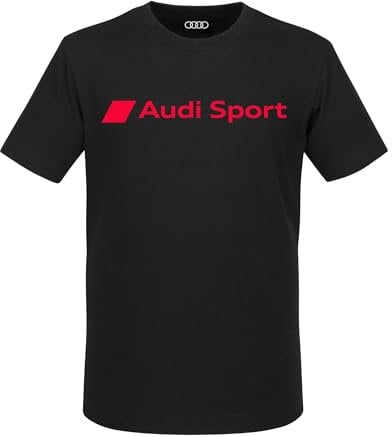 Audi Sport T-Shirt Herren (DE/NL/SE/PL, Alphanumerisch, XL, Regular, Regular, Schwarz)