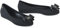 kraftd Womens Jelly Ballet Shoes Bow Details Slip-On Flats Peep Toe Ballerina Pumps | Ladies Footwear | Office Pump | Shoe (Black Matt, 4)