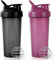ACWOO Protein Shaker, 600ml Eiweiß Shaker, Proteinshaker mit Messskala & Kugel- BPA Frei, auslaufsicher, Langlebiger, Geruchsneutraler Shake Becher, Shaker für cremige Whey Proteinpulver（Schwarz+Lila）