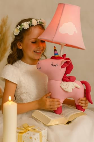 ZENZOO Lichtfreund Einhorn rosarot Nachttischleuchte Schreibtischleuchte Nachtlicht