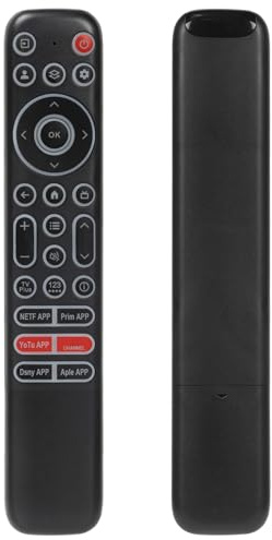 RC813 Telecomando con Retroilluminazione per TCL TV, Sostituzione Compatibile con TCL QM7 QM8 S3 S4 S5 Q5 Q6 Q7, con 6 Tasti di Scorciatoia (Senza Funzione Vocale)