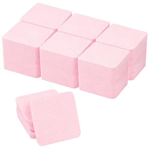 300pcs Lint Free Wipes for Nails, Nail Wipes Pads, Lint Free Polish Pads Absorbent Remover Wipe for Clean DIY Nail Art, Nails Art Acrylic Gel Remover Wipe