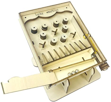 AYUNJIE Holz 3D Puzzle Kreative Kinder Handmade DIY Flipper Making Machine Kinderspielzeug und Geschenke