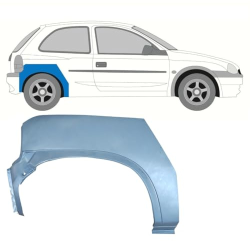 Reparaturblech Kotflügel hinten für Opel Corsa B 1993-2001 / Rechts