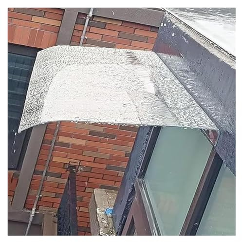 Transparente Regenüberdachung, Transparente Polycarbonat-Markise for Tür, Fenster, Veranda, Regen- und Schneeschutz, mehrere Größen(50x670cm)