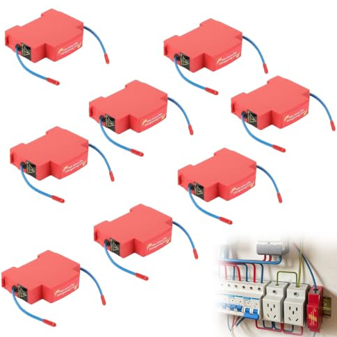 Extinction Automatique Dispositif, Extincteur Tableau Electrique,8 Unité | d'Incendie par Aérosol pour Tableau Électrique, Rail DIN, Système d'Extinction Compact pour Systèmes de Stockage