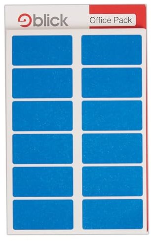 Blick Labels, Blue, Self Adhesive Stickers Office Pack, Rectangular, 25mm x 50mm, 320 Labels, For Home, Office, Family, School, Letters