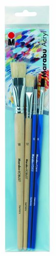 Marabu Haarpinsel Set 4tlg.