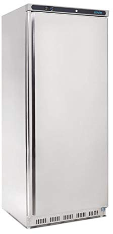 Polar Refrigeration C-Series 185W Upright Stainless Steel Fridge 600 Litre, 2°C to 5°C, 1890(H)x780(W)x695(D)mm, 4 Adjustable Shelves, Energy Rating D, Usable Capacity: 513 Litre | CD084