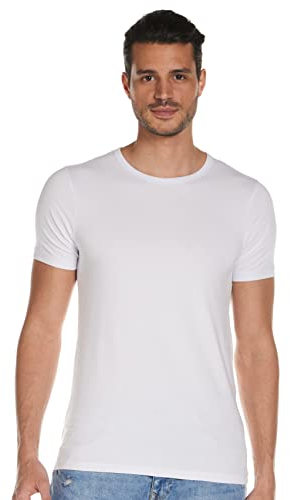 Jack and Jones Basic O-Neck Short Sleeve Men's T-Shirt Optical White Small
