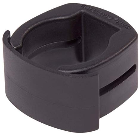 Alberts 656041 Fix-Clip Pro® | zur Befestigung von Schweißgittern an Zaunpfosten | Kunststoff, schwarz | für Pfosten-Ø 34 mm | 3er Set