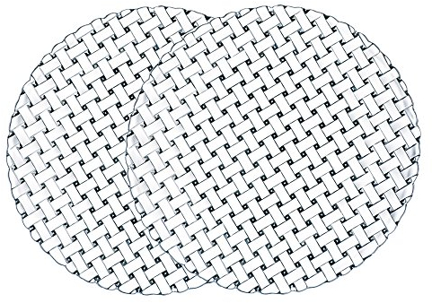 Spiegelau & Nachtmann, 2-er Set Platzteller, Kristallglas, Bossa Nova, Größe: 32 cm, Weiß, 0089994-0