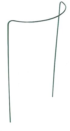 Xclou Tuteur en Arc de Cercle en Fer pour Fleurs et Plantes - 35 x 55 cm - Couleur Verte