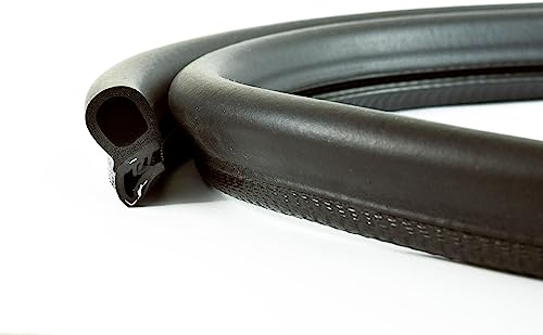 EUTRAS [5 m] Türdichtung KSD2053 Dichtungsprofil 2,0-3,5 mm – hält ohne Kleber – Gummidichtung für Autotür, Kofferraum und Heckklappe – deutsche Industriequalität Made in EU