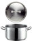 Mäser 926092 Professional I Fleischtopf mit Deckel, Ø 20cm, Edelstahl 18/10, silber