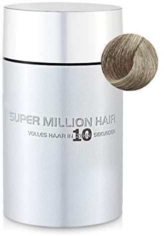 Super Million Hair Haar Fasern und Schütthaar, hochwertiges Streuhaar zur Haarverdichtung, 25 g, Ash-Blond (5)