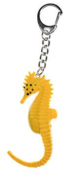 Miniblings l'hippocampe Porte-clé caoutchouc l'hippocampe jaune - Mode main bijoux I I pendentif Porte-clé Porte-clés Porte-clef