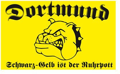 TS24DIREKT Dortmund - schwarz/gelb ist der Ruhrpott Fahne (F57)