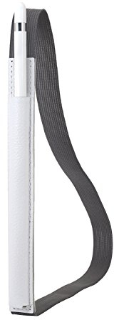 StilGut Soporte para el lápiz, Apple 12.9 iPad Pro de Piel auténtica. Pencil Holder para su iPad Pro, Blanco