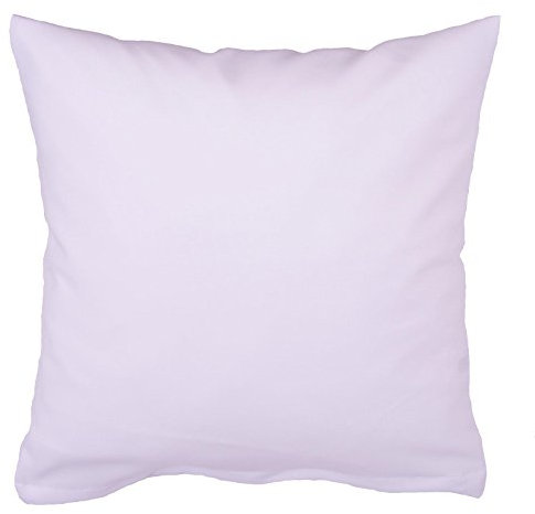 Kissenbezug 65x65 cm Uni Weiß Baumwolle Dekokissen Kissenhülle Couchkissen Sofaskissen Deko Hotelverschluss