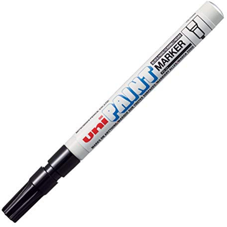 Sign Print Lab PX21 UNI PAINT MARKER BULLET TIP FINE POINT (0.8mm -1.2mm) OIL BASED PX-21 x 1qt (BLACK)