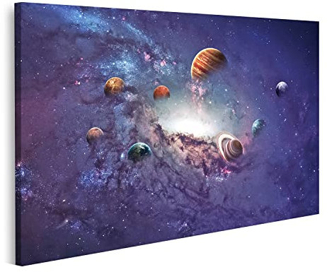 islandburner Tableau sur toile Planètes du système solaire Cadre Affiche Poster Murale Tableaux