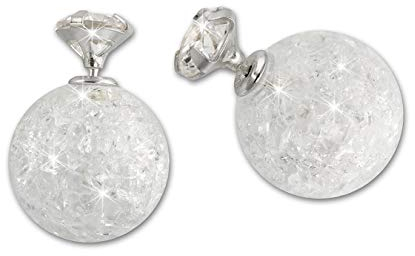 SilberDream Ohrstecker weiß Ohrringe Tribal Design Zirkonia Damen D1SDO8514W