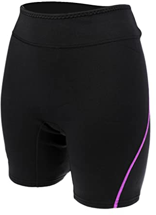 MagiDeal Short Natation en Néoprène 1,5mm Vêtement Sport Nautique Anti-UV Boxer - Violet Femme, L