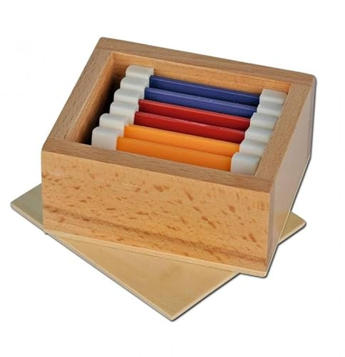 Wiemann Lehrmittel Farbtäfelchen im Holzkasten – 6 Stück