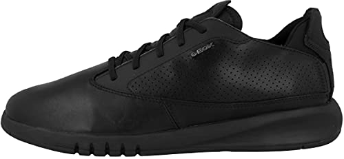 Geox Herren U Aerantis Sneakers, Schwarz, 43 EU