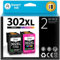 Smart Ink Wiederaufbereitete Druckerpatronen als Ersatz für HP 302 XL 302XL 2 Multipack Schwarz & Farbe für HP Envy 4525 4520 OfficeJet 3831 5230 3830 3833 4650 5220 DeskJet 3630 1110 2130 Drucker