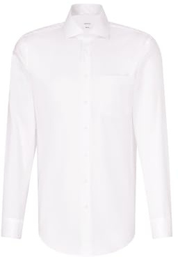 Chemise business homme Seidensticker - coupe classique - sans repassage - col Kent - manches longues - 100 % coton ,Weiß ,39