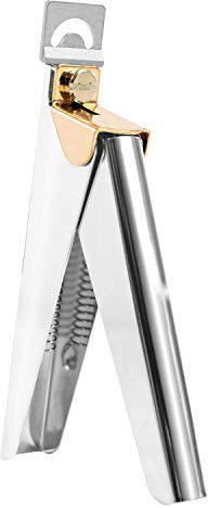 TRIXES Nail Clipper - Coupe-ongles en acrylique - Coupe-ongles à 3 voies pour ongles en acrylique - Outil professionnel de soin des ongles - Couleur argent chromé