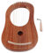Alnicov Arpa lira Arpa a 10 corde Arpa portatile piccola con chiave di accordatura per strumento musicale a corde Arpa di qualità del suono stabile