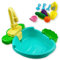 EUNEWR Automatische Vogelbadewanne Badewanne,Vogelspielzeug Haustier Badewanne mit Wasserhahn und Pool Spielzeug Papageien Pool Badewanne,Bird Schwimmbad Bad Dusche,Vogel Dusche Wasserspender (Blau)