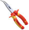 WEDO VDE 1000 V, pinza isolata da 6, con naso curvo, pinza per ritocchi con corpo in acciaio al cromo vanadio e manici antiscivolo, durezza della mandibola HRC58-63